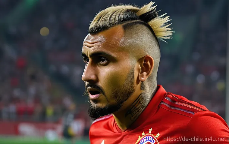 아르투로 비달 선수 분석 - **Prompt:** "A highly dynamic, action-packed close-up of Arturo Vidal on a football pitch, embodying...